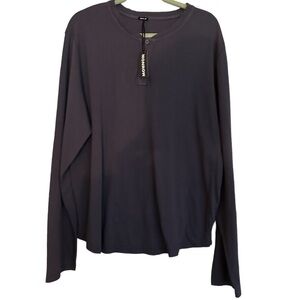 Monrow Long Sleeve Henley ~ Size XL~ NWT